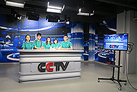 CUHK students visit the television station of CCTV (Photo Credit: Miss Dorothy Lee)